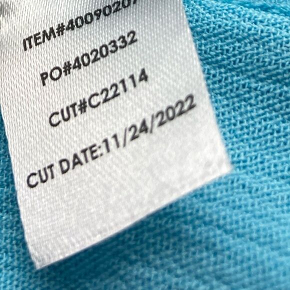 Torrid Smocked Yoke Ruffle Turquoise Top Size 2 - Picture 10 of 10